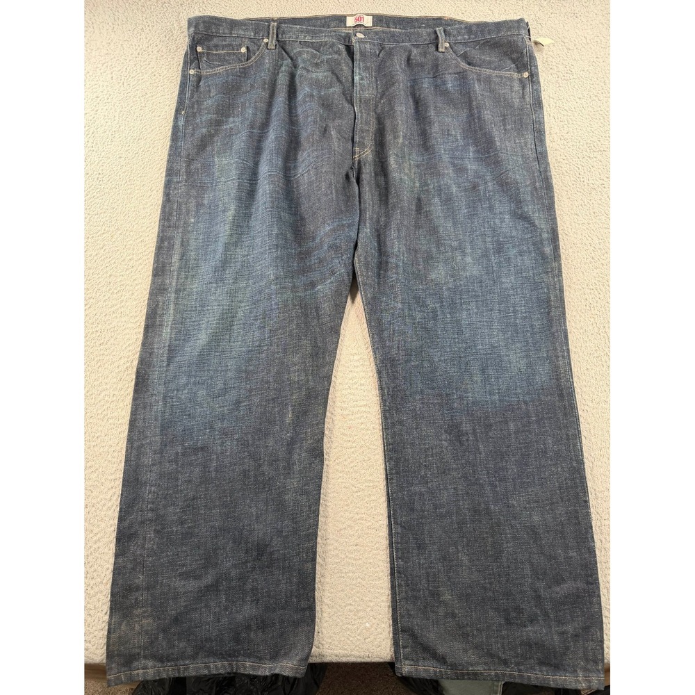 Levi's 501 Jeans Men's 52x30 Blue Denim Straight Leg Button Fly High Rise NWT